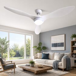 52 Inch Ceiling Fan DC Motor LED Light Remote Control 6 Speed Reverse Cycle