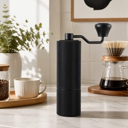 Manual Coffee Grinder 24 Adjustable Grind Settings Hand Burr Mill Portable