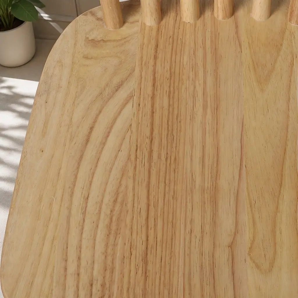 Dining Chairs 8x Windsor-Style Kitchen Seating Solid Wood Oak Natural