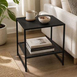Versatile Black Steel Side Table for Every Room