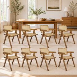 Versatile 8-Piece Dining Chair Set for Everyday Use
