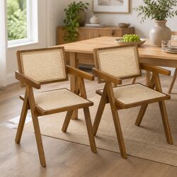 Practical Wicker Armchair for Any Dining Space