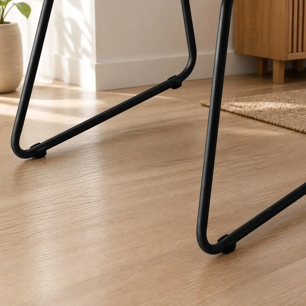 Dining Chairs Faux Leather Moulded Ergonomic 44 cm L x 55 cm W x 81 cm H Black Set of 6