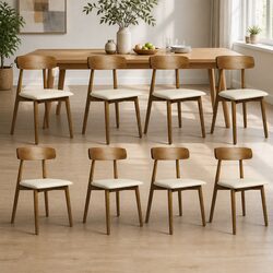 Perfect for Your Dining Area: 8 Chairs Included
