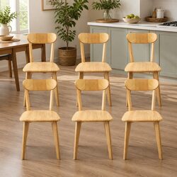 Practical Set of 6 Dining Chairs for Any Home Environment