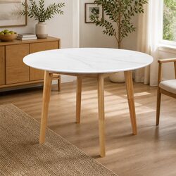 Practical 120cm Round Dining Table for Everyday Use
