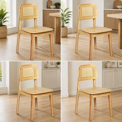 Practical Set of 4 Dining Chairs for Everyday Use