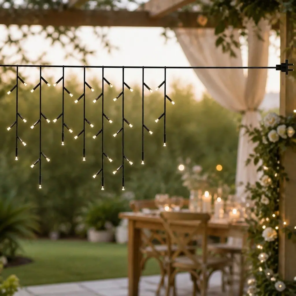 Curtain String Lights LED 300 Cool White Waterproof Indoor Outdoor