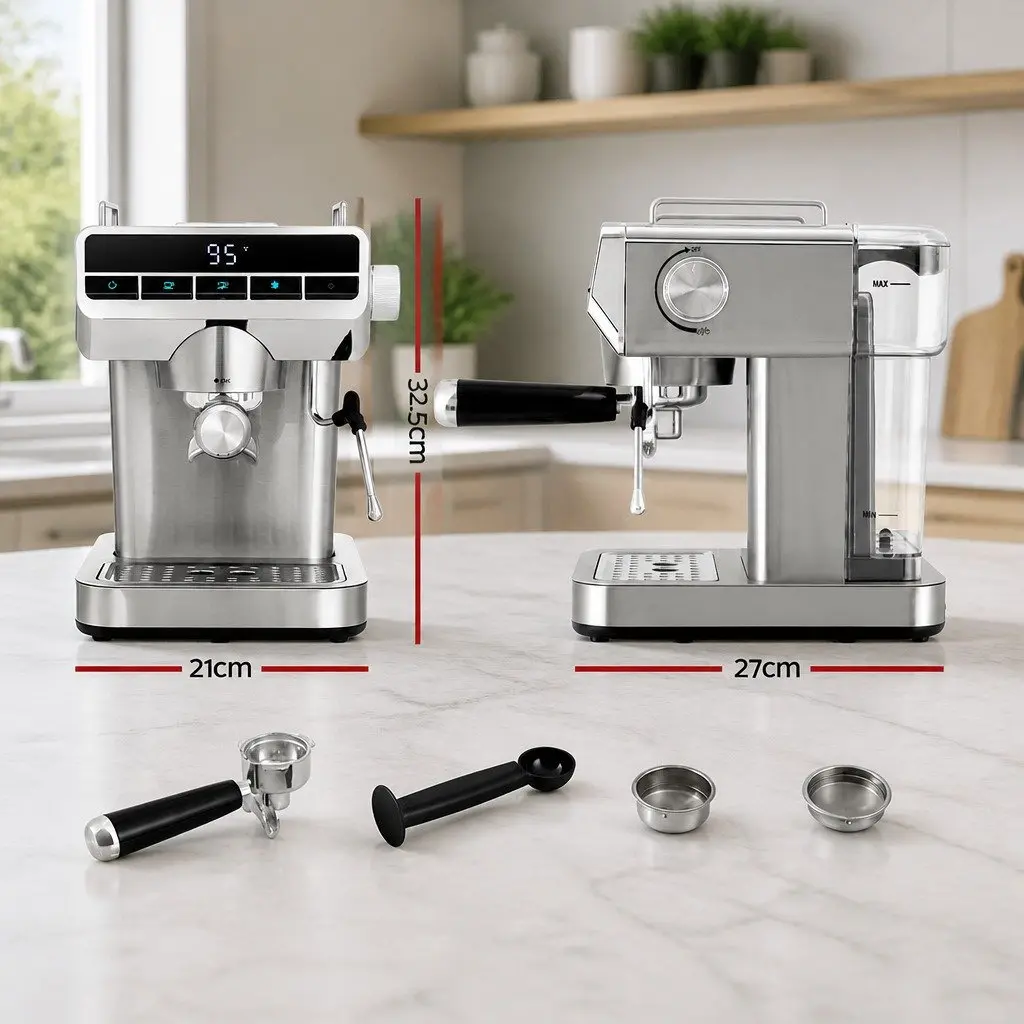 20 Bar Espresso Coffee Machine Maker Cappuccino Latte Home Cafe Kitchen Barista