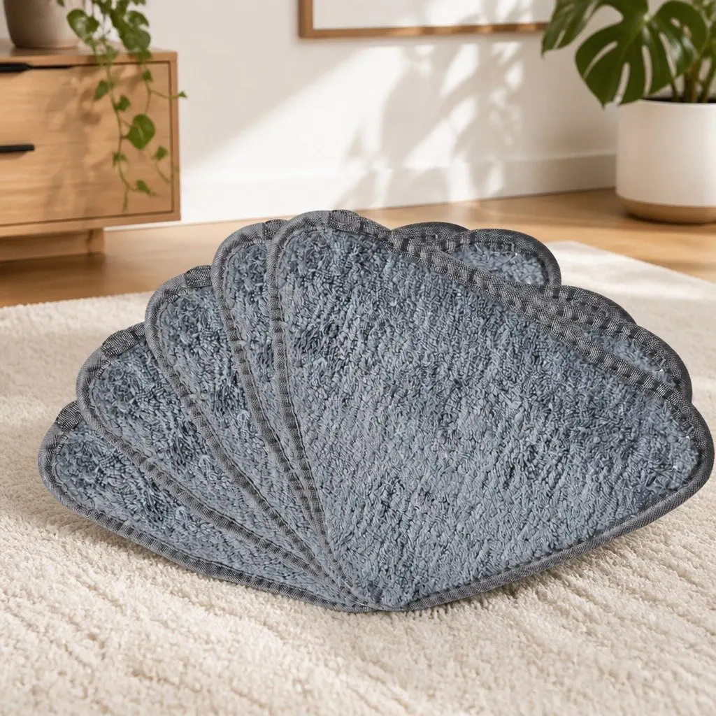 Cleaning Mop with 360° Rotatable Head and 5 Microfibre Cloth Pads Floor