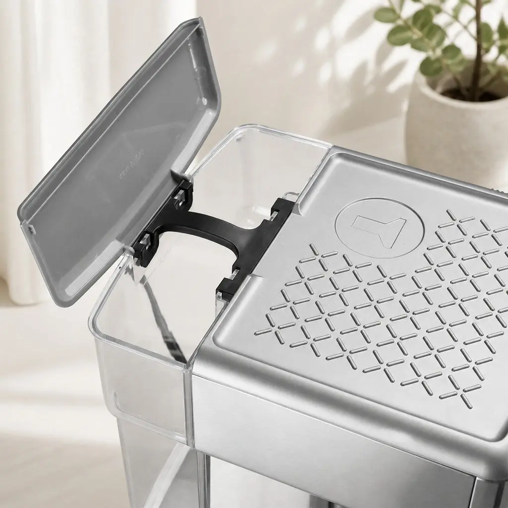 Espresso Coffee Machine Stainless Steel 20 Bar Silver with Milk Frother and Steam Wand for Home Barista
