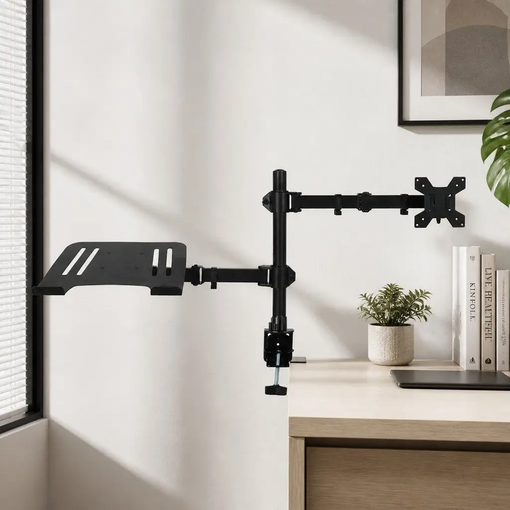 Dual Arm Monitor Mount for Home Office Use