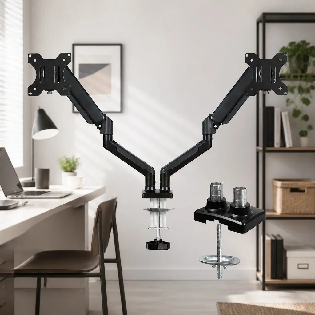 Dual Monitor Arm Stand for Home and Office
