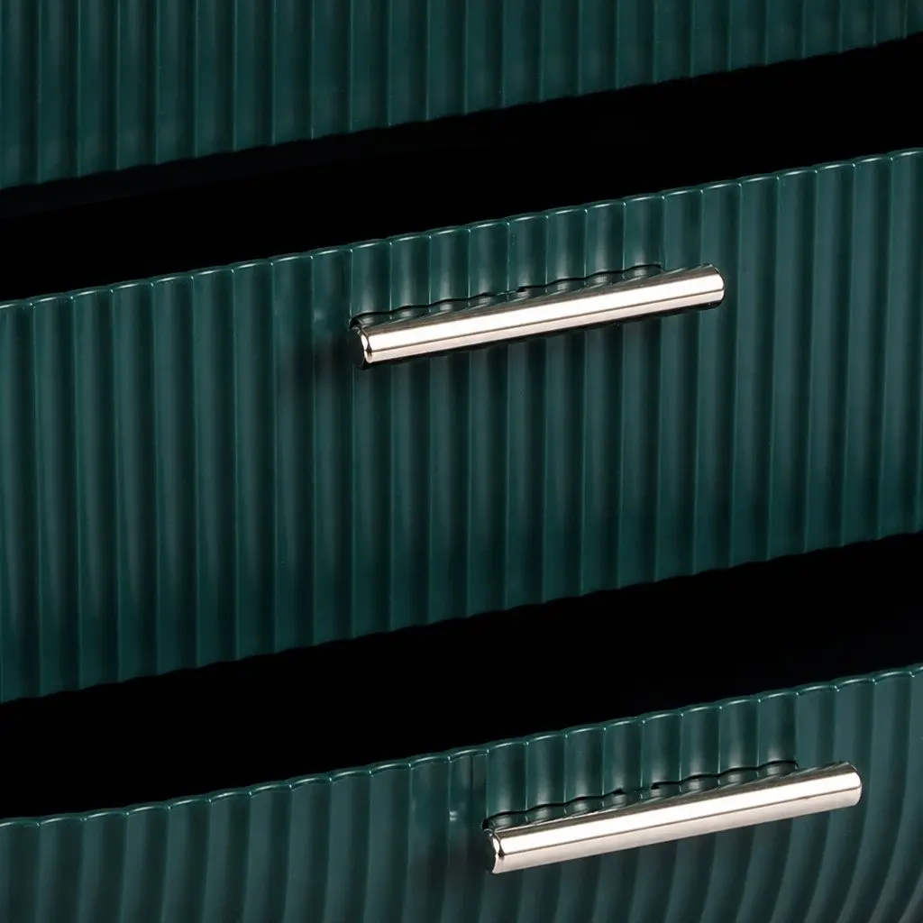 Makeup Storage Case PS and ABS 27cm x 17.8cm x 37.5cm Green