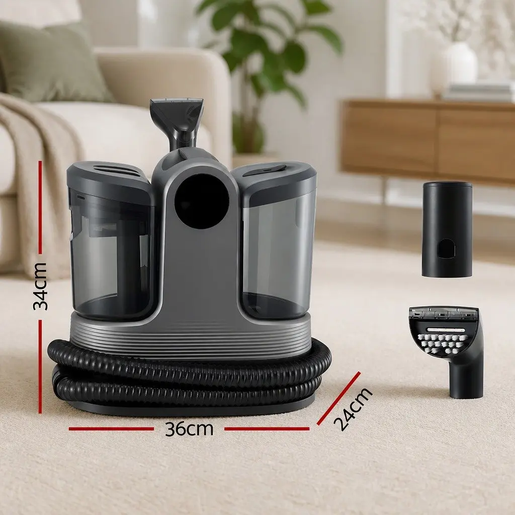 Carpet Washer Handheld Vacuum Cleaner 1700W Black