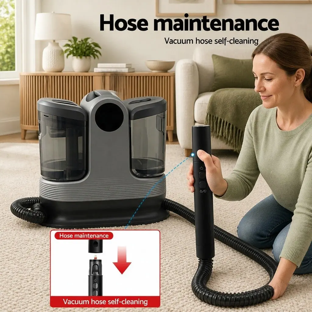 Carpet Washer Handheld Vacuum Cleaner 1700W Black