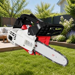 Petrol Chainsaw 25cc 10" Bar E-Start Tree Pruning Lightweight Power Tool