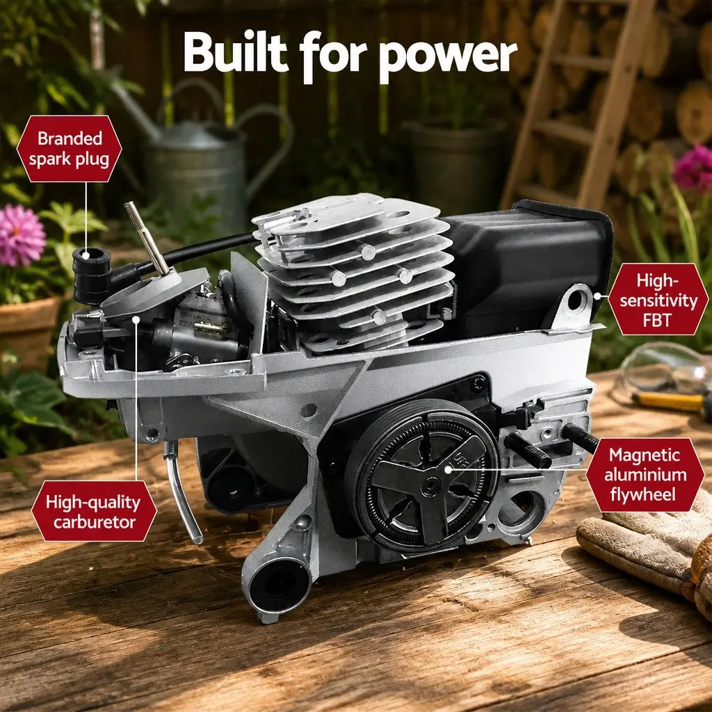 42CC Petrol Chainsaw Steel 16 Inch Red Grey