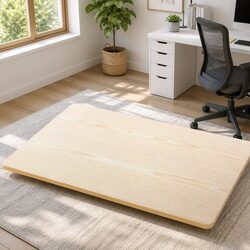 Standing Desk Top 140cm White Oak Work Surface Pre-Drilled Motorised Frame