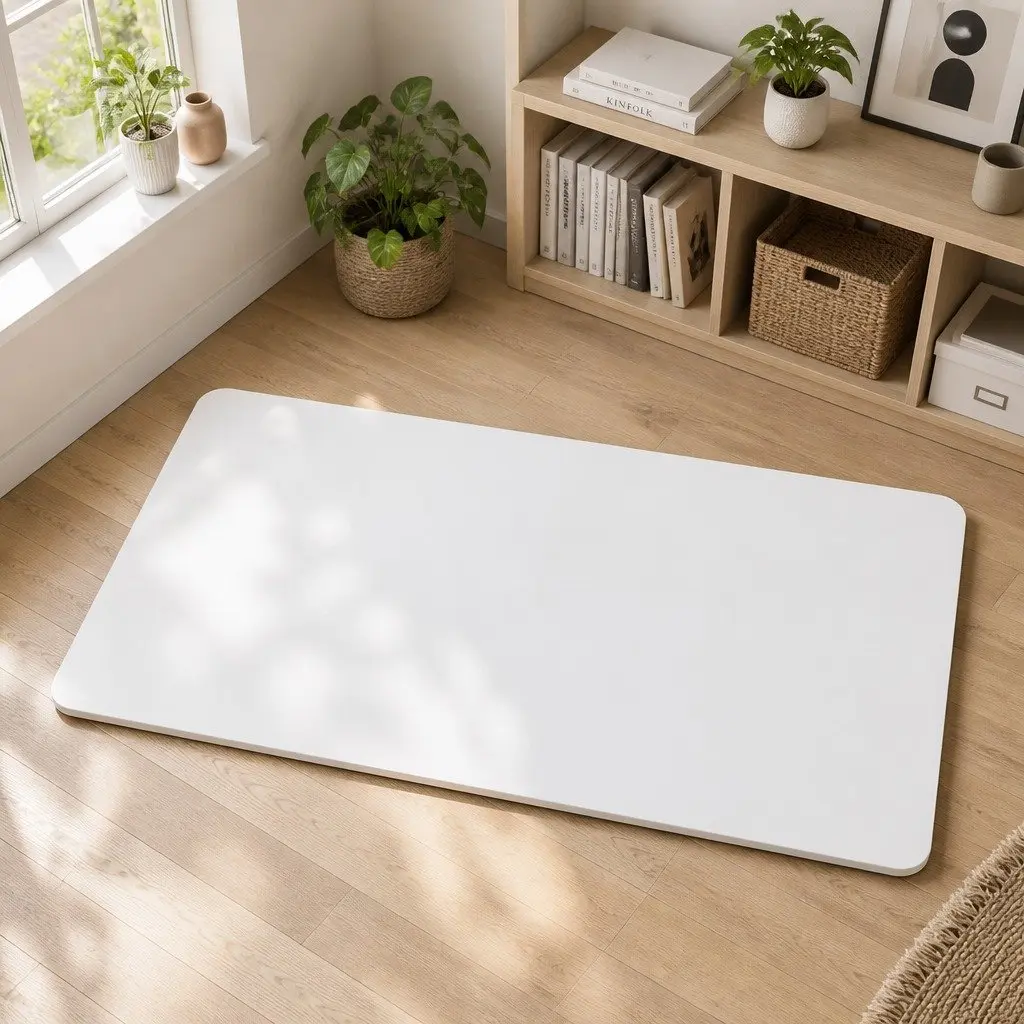 Desk Top Particle Board 140cm White Office Work Surface Durable