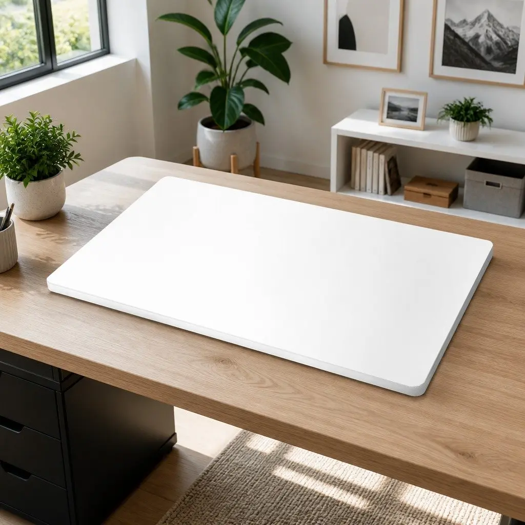 Desk Top Particle Board 140cm White Office Work Surface Durable