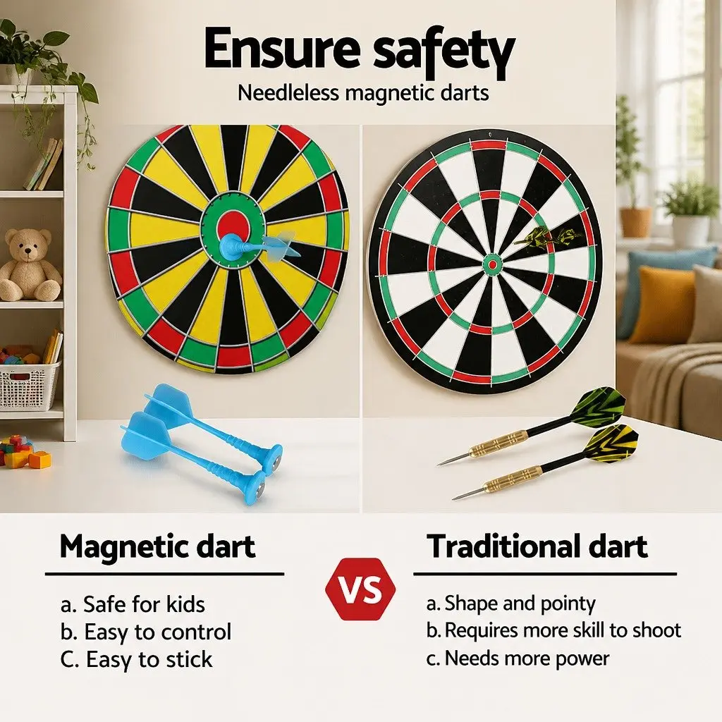 Magnetic Dartboard for Family Use