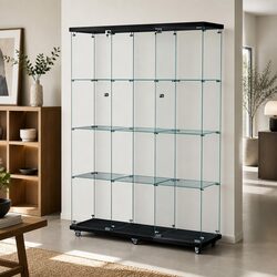 Versatile Glass Display Cabinet - Ideal for Various Spaces