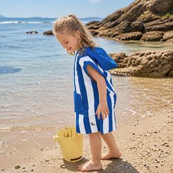 Practical Kids Hooded Poncho Towel for Active Families
