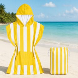 Versatile Hooded Poncho Towel for Beach and Pool Use