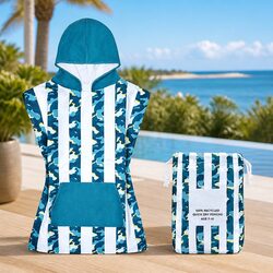 Ideal Kids Poncho Towel for Beach Days and Pool Fun