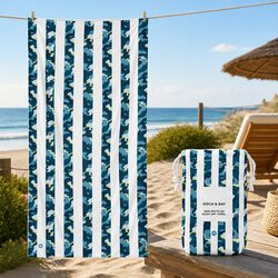 Kids Beach Towel Quick Dry Compact Child Size Pool Lightweight Playful Colours