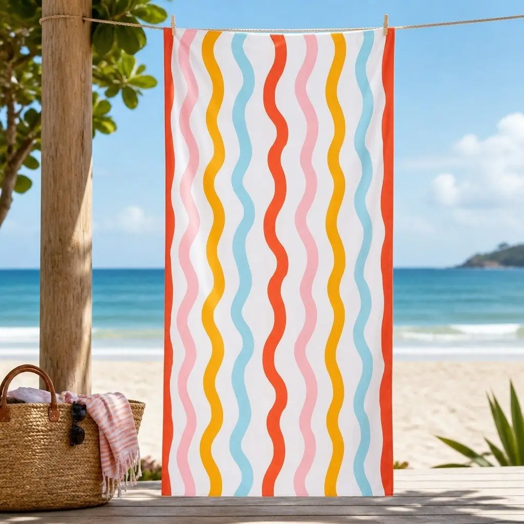 Kids Beach Towel Quick Dry Compact Lightweight Sand Free Pool Towel Child Size