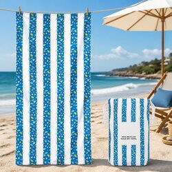 Kids Beach Towel Quick Dry Compact Lightweight Sand Free Pool Playful Colours