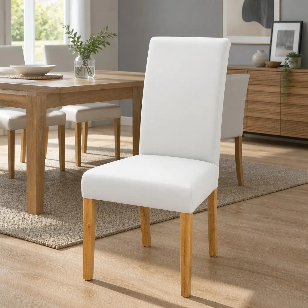 White Dining Chair Covers for Various Settings