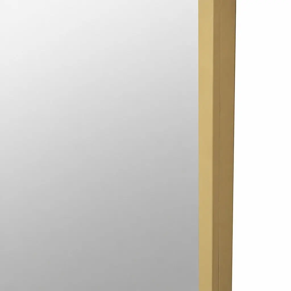 Full Length Floor Mirror MDF Steel Glass 180cm Black White