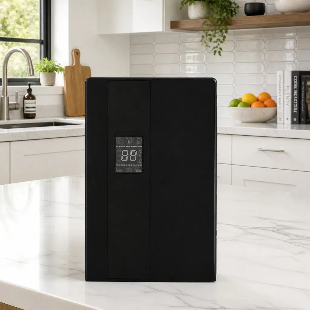 Dehumidifier Air Purifier 2L Water Tank Black Quiet Remote Control Timer