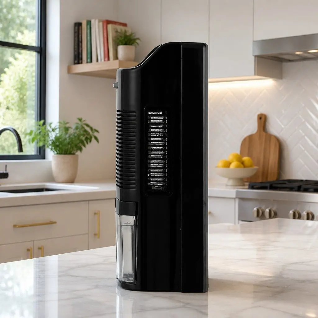 Dehumidifier Air Purifier 2L Water Tank Black Quiet Remote Control Timer