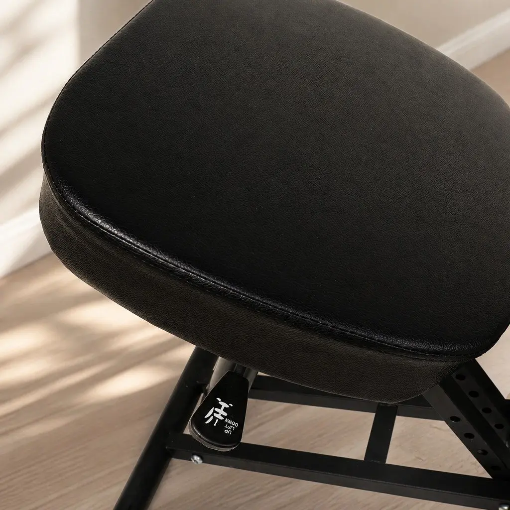 Kneeling Chair Ergonomic Office Computer Posture Seat Padded Knee Mat Black