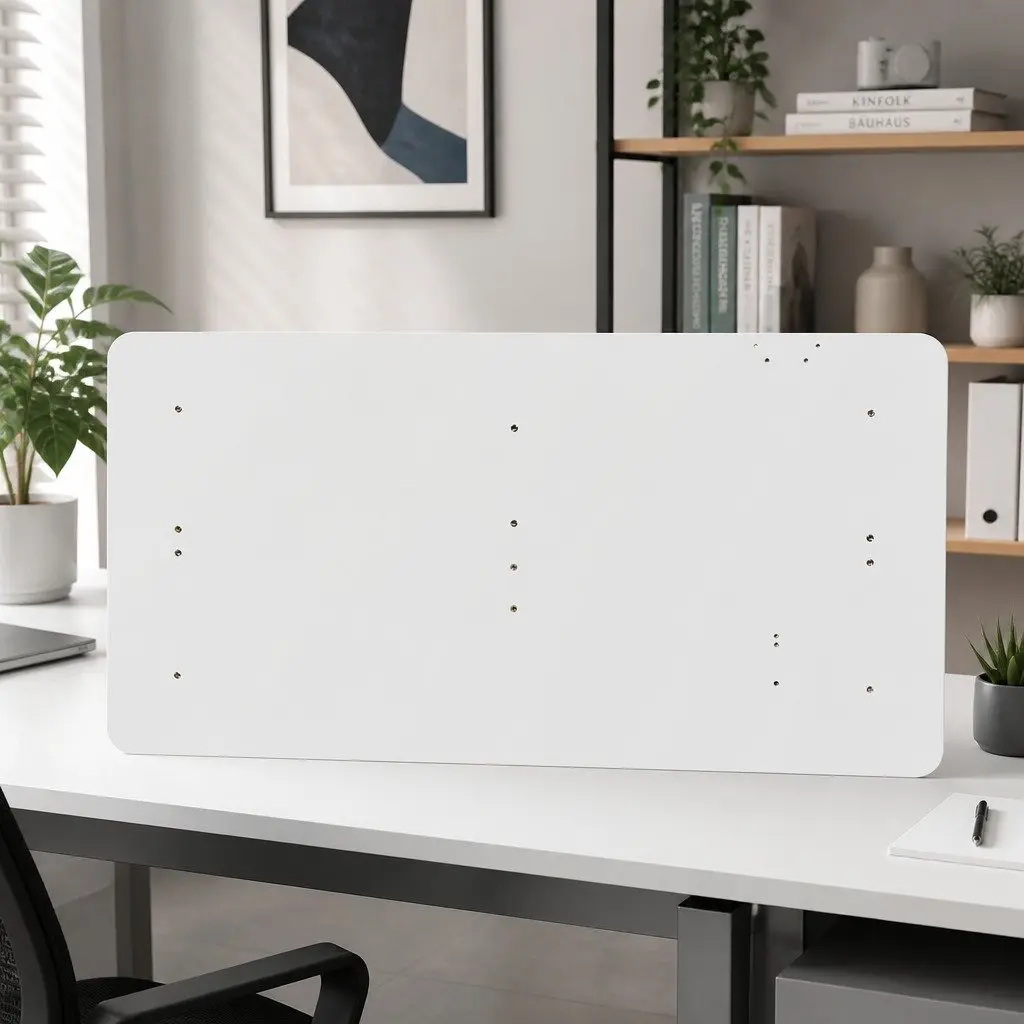 Height Adjustable Work Surface Electric White 120x60cm