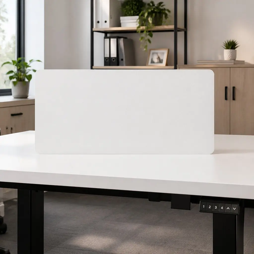 Desktop Top White Melamine Veneer Particle Board 140x70cm Pre-Drilled