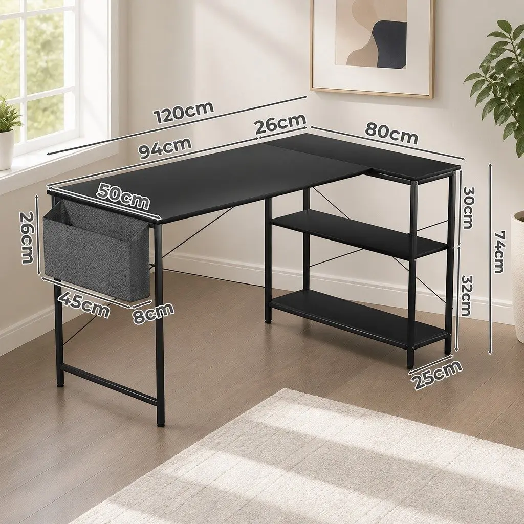 L Shaped Desk for Home and Office Use