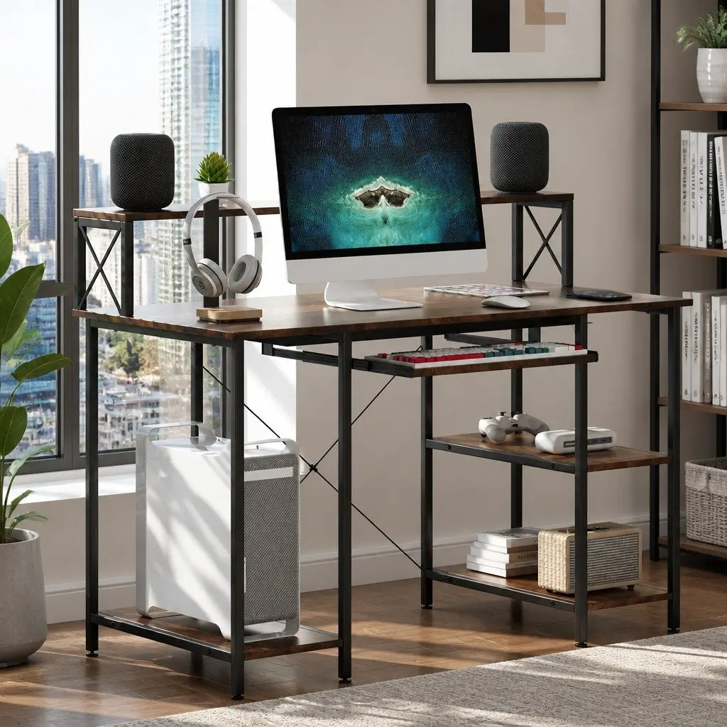 Desk for Home Office and Gaming Spaces