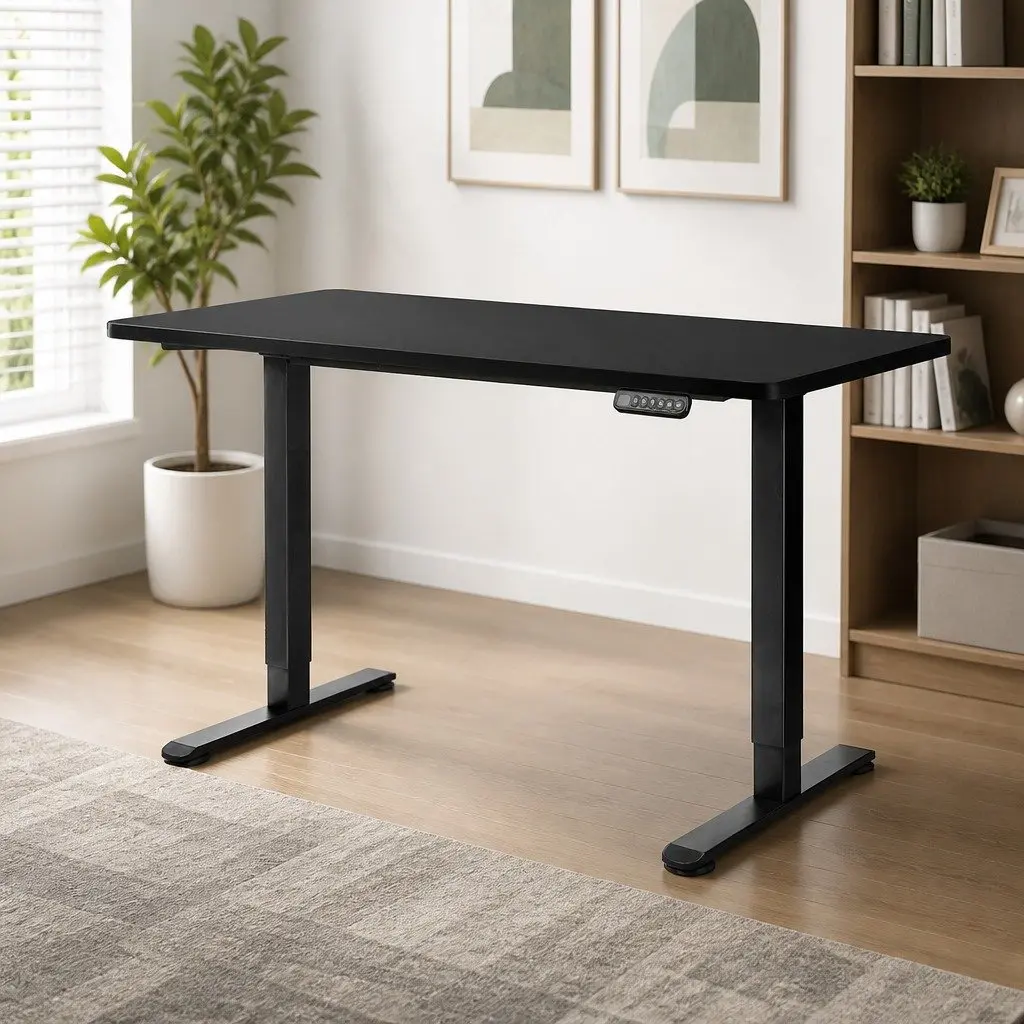 Adjustable Height Desk for Work or Home Use 140cm Black