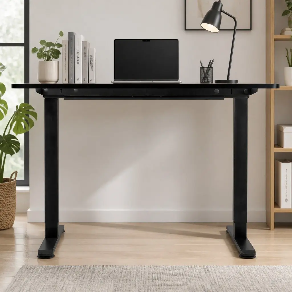 Adjustable Height Desk for Work or Home Use 140cm Black