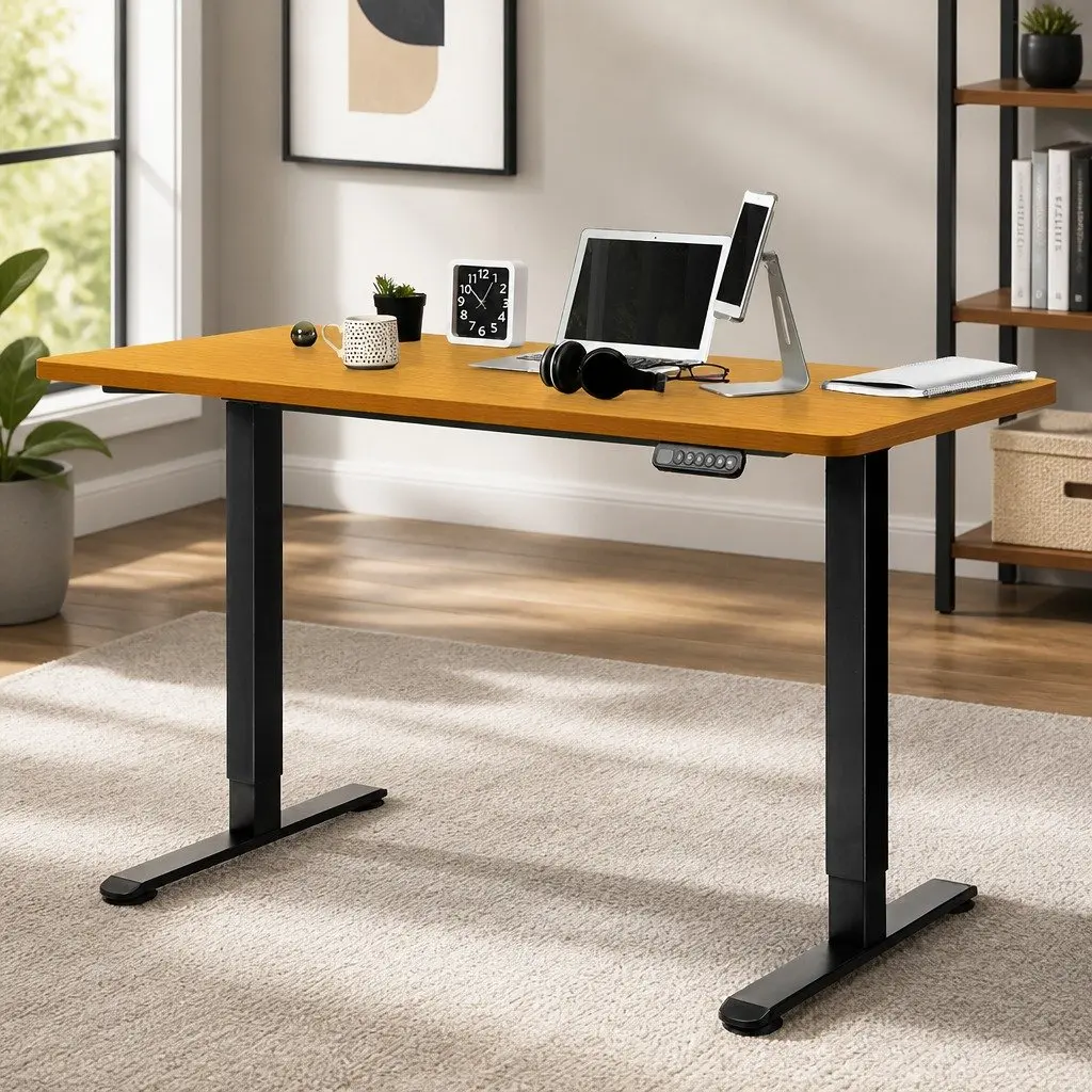 Height-Adjustable Electric Desk for Home Office Use