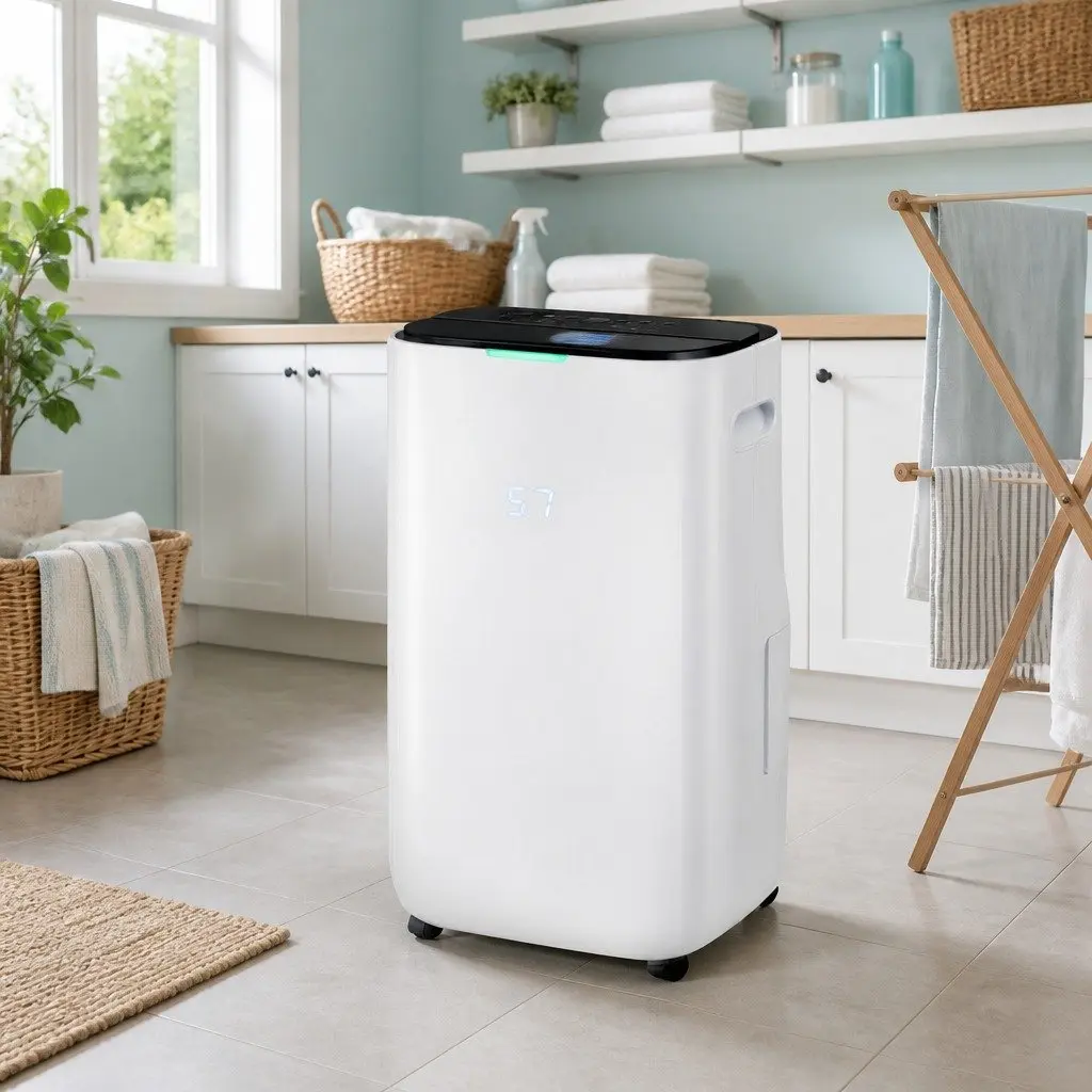 Dehumidifier 20L/Day Air Purifier Fan Clothes Dryer White Large Room Home