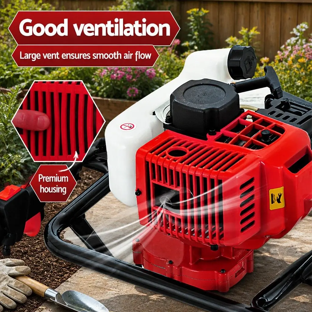 65cc Petrol Post Hole Digger Motor Engine 2-Stroke Auger Borer Power Tool