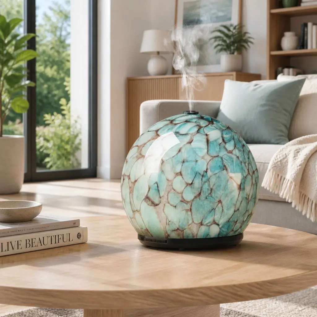 Aroma Diffuser Ultrasonic 240ml Blue Essential Oil Humidifier