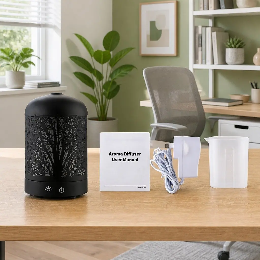 Aroma Diffuser Ultrasonic Humidifier 160ml Black