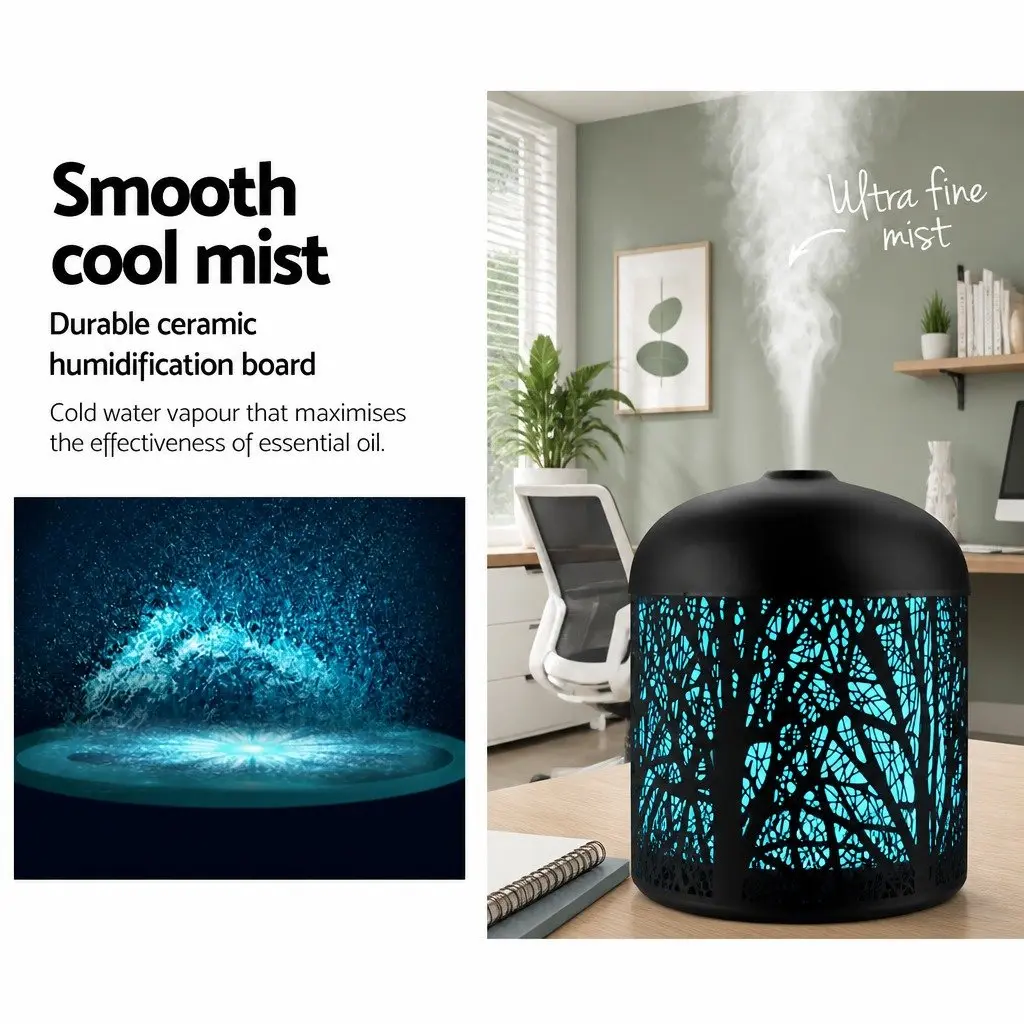 Aroma Diffuser Ultrasonic Humidifier 160ml Black